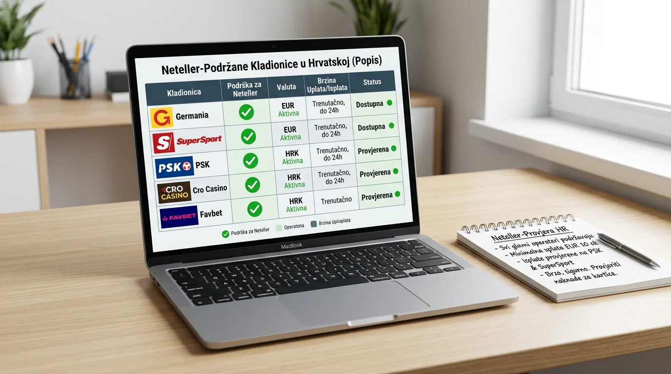 Popis kladionica u Hrvatskoj koje prihvaćaju Neteller — ažurirani status