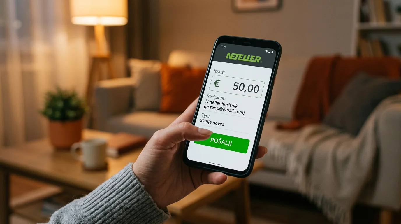 Neteller mobilna uplata na kladionicu — prijenos sredstava putem smartfona